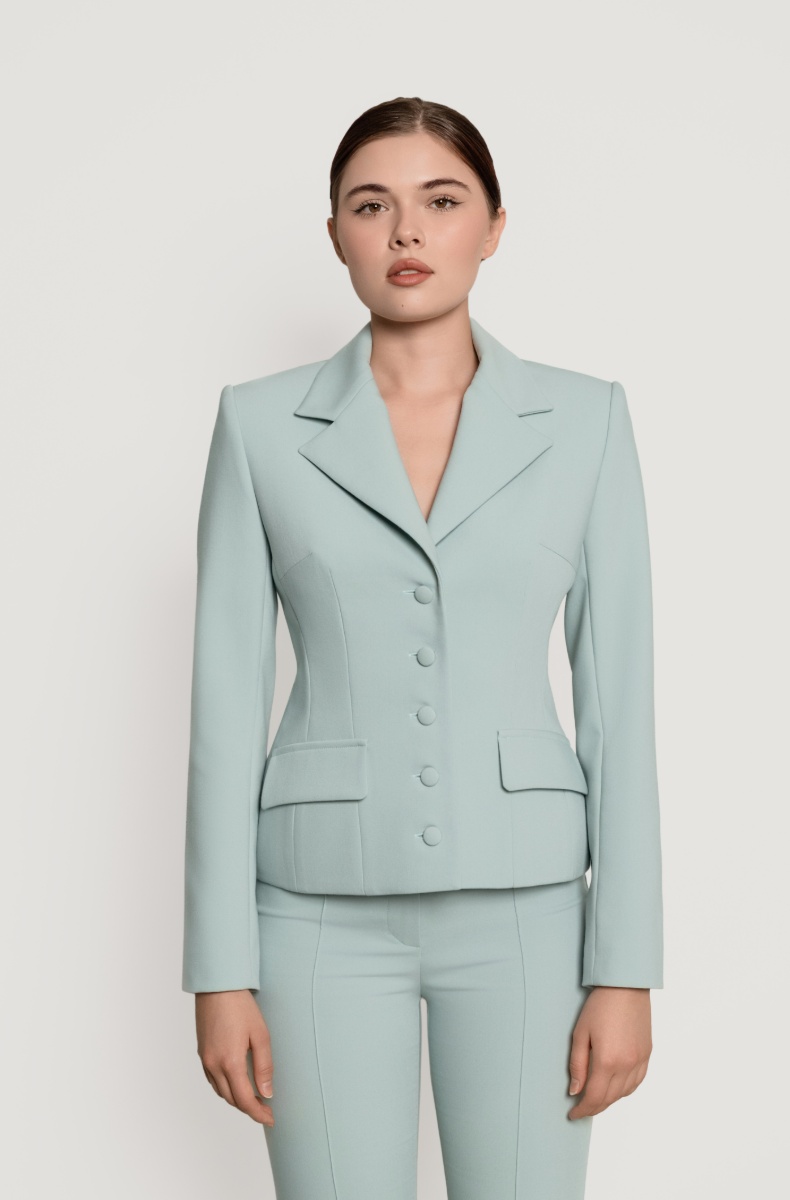 Tailored "Hourglass" jacket, mint
