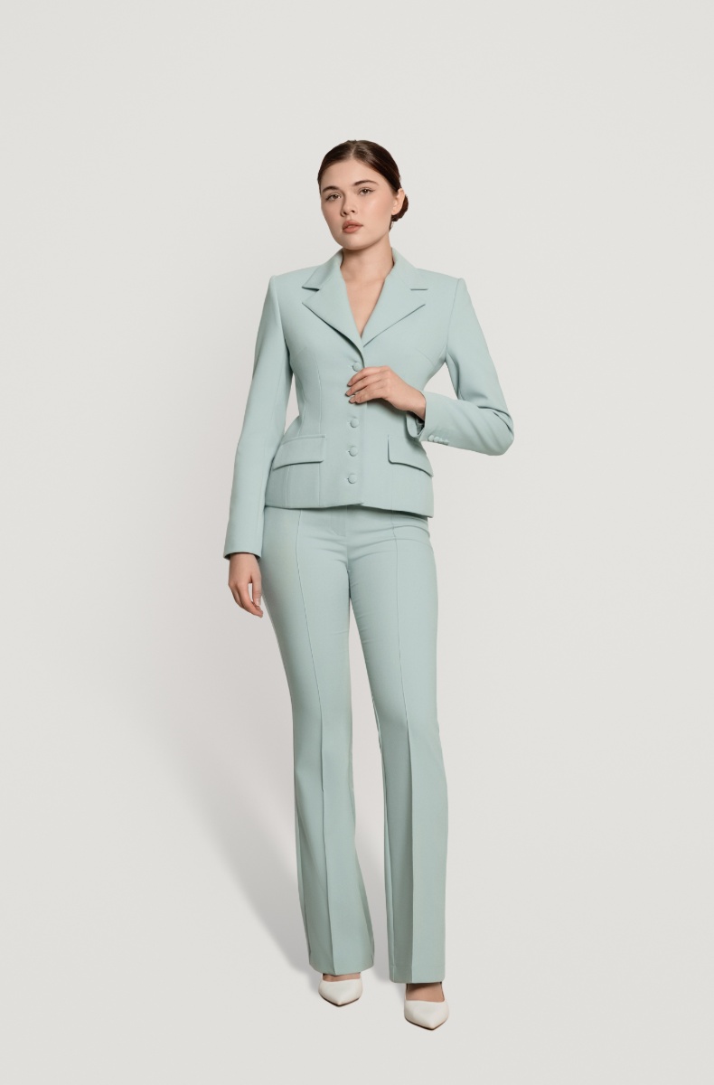 Tailored "Hourglass" jacket, mint