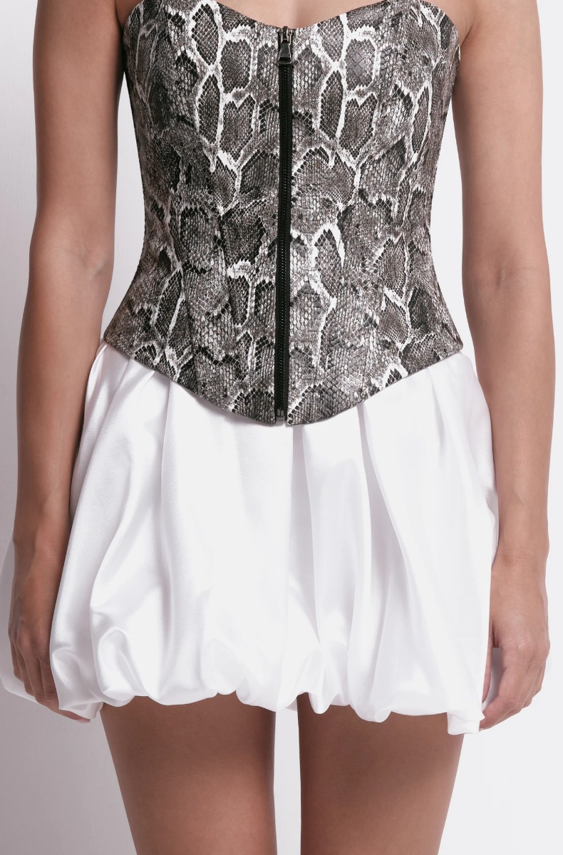Balloon skirt, white
