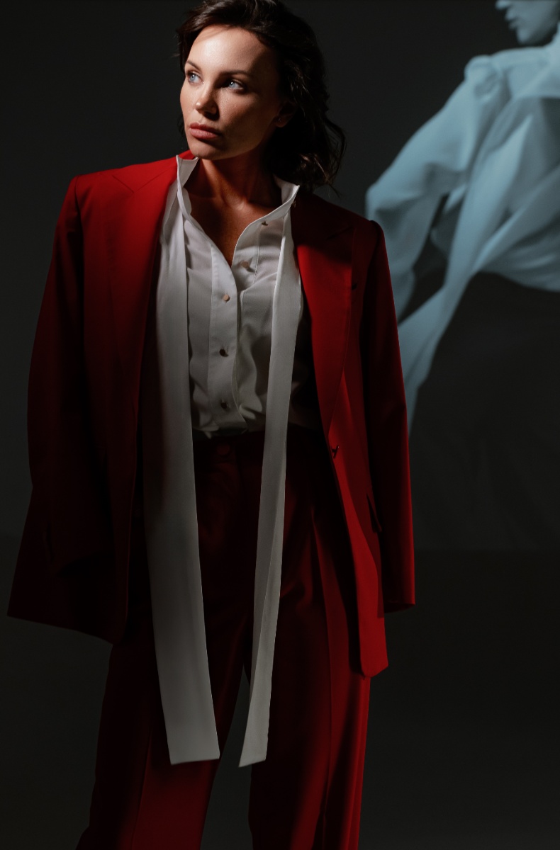 Palazzo trousers, red