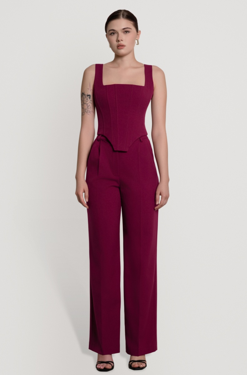 Palazzo trousers, sangria
