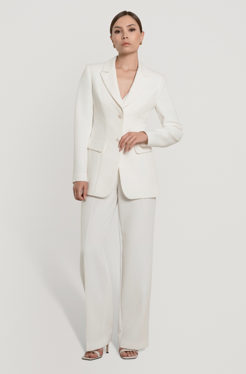 Fitted jacket, milk white