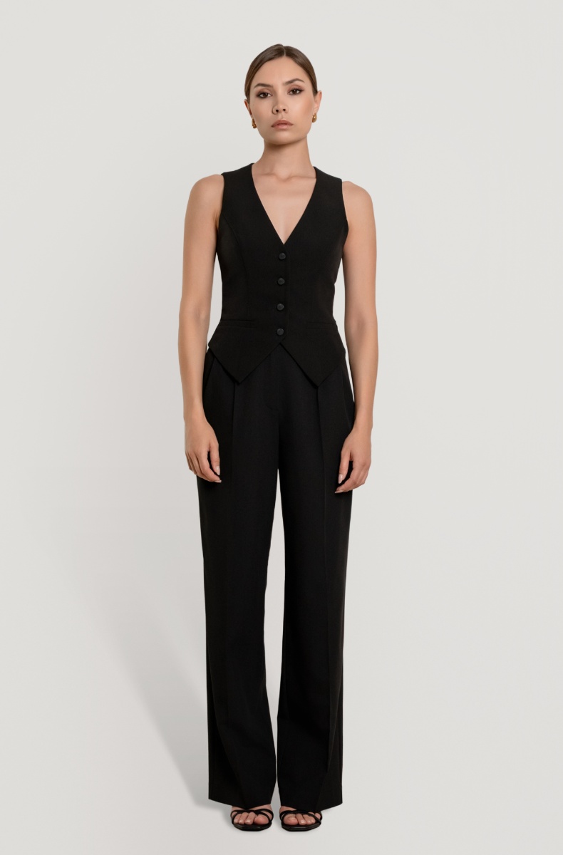 Palazzo trousers, black