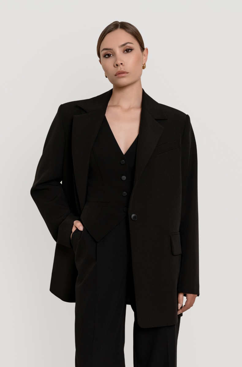 Oversized jacket, black
