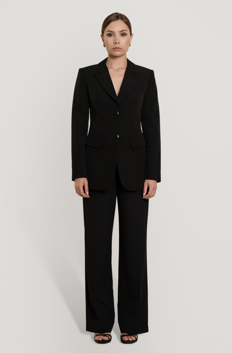 Fitted jacket, black