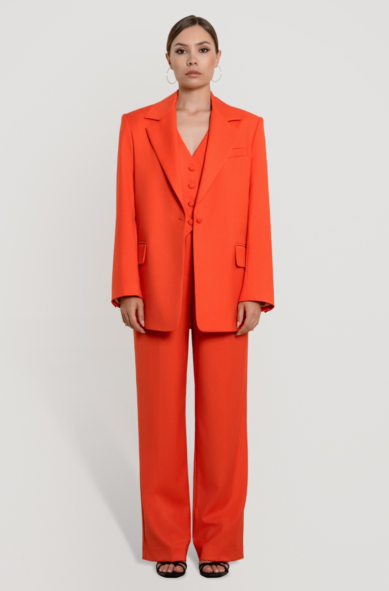Oversized jacket, orange