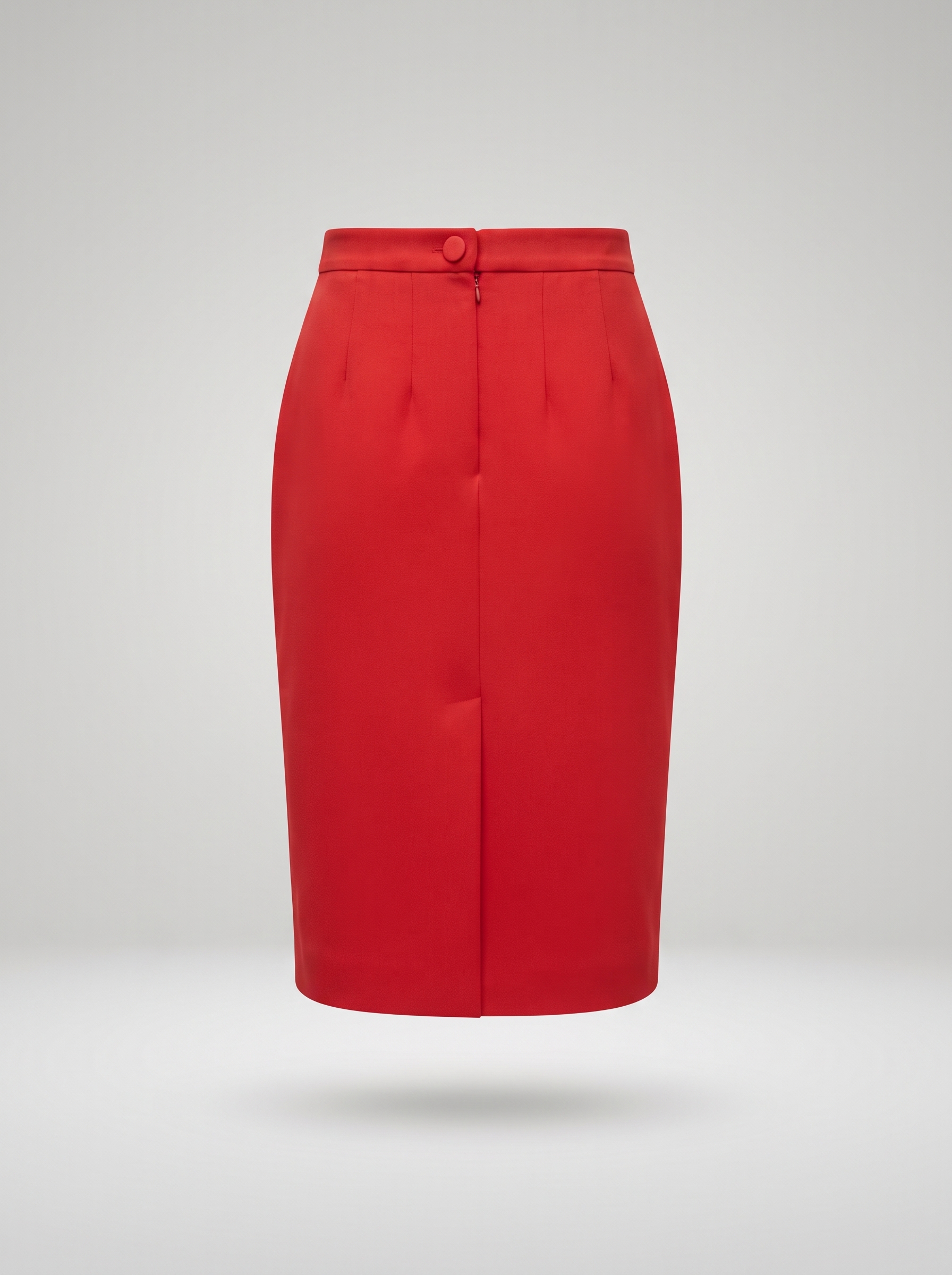 Pencil skirt, red