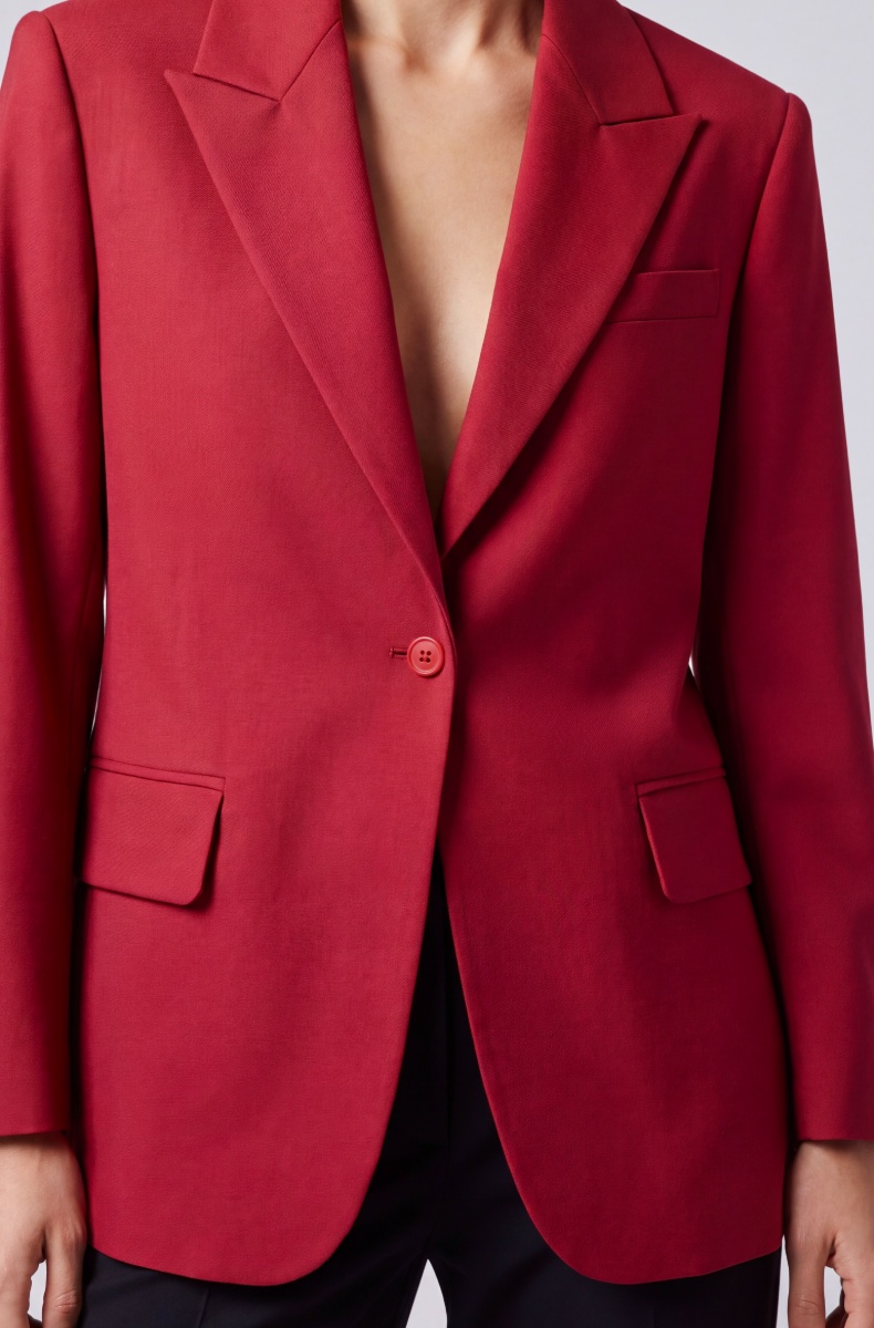 Oversized jacket, terracotta red
