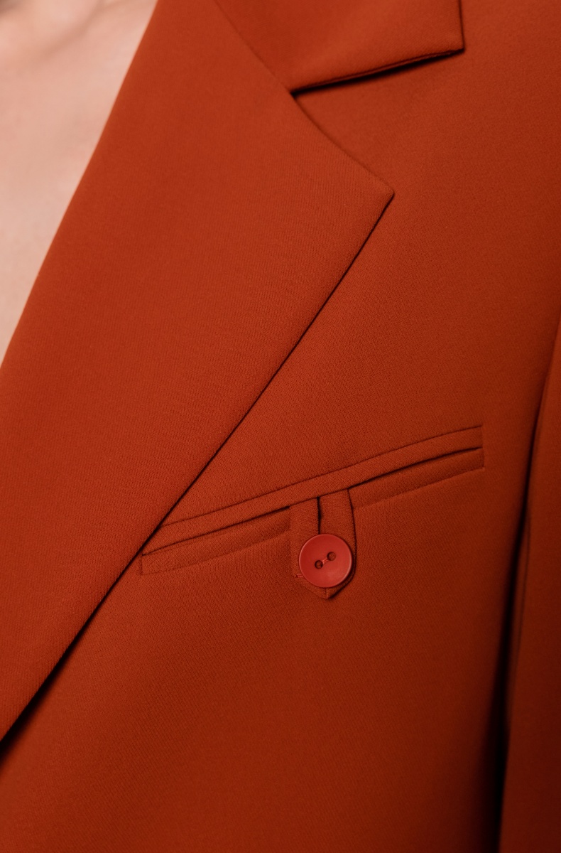 Oversized jacket, terracotta