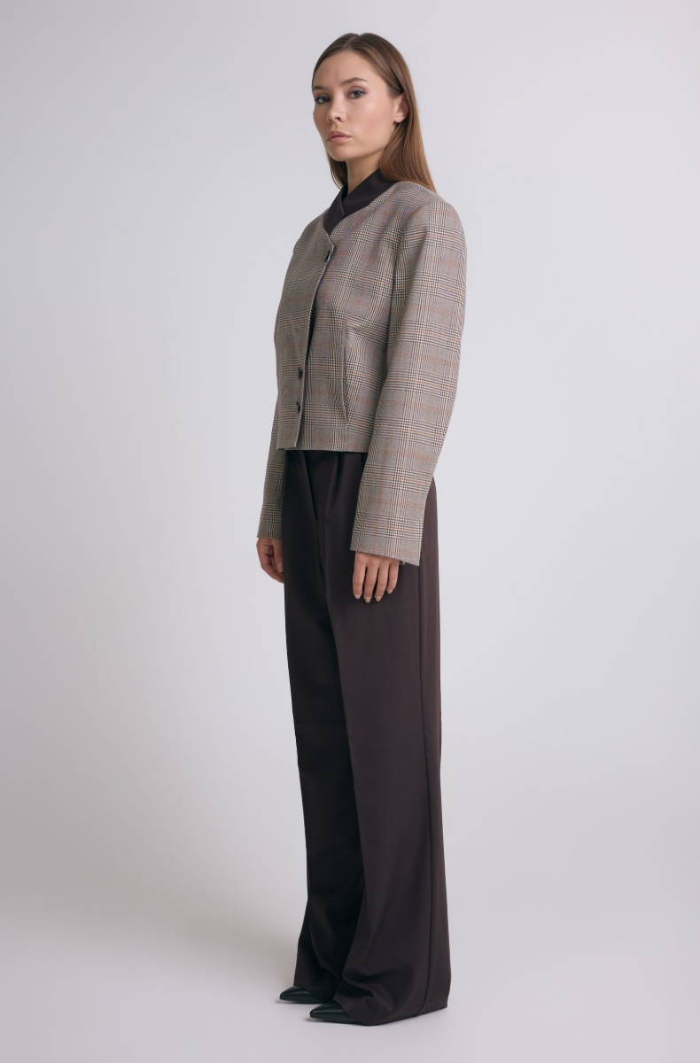 The Heritage blazer, brown check