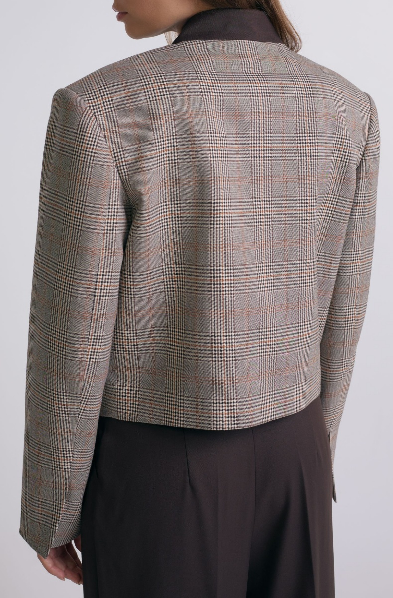 The Heritage blazer, brown check