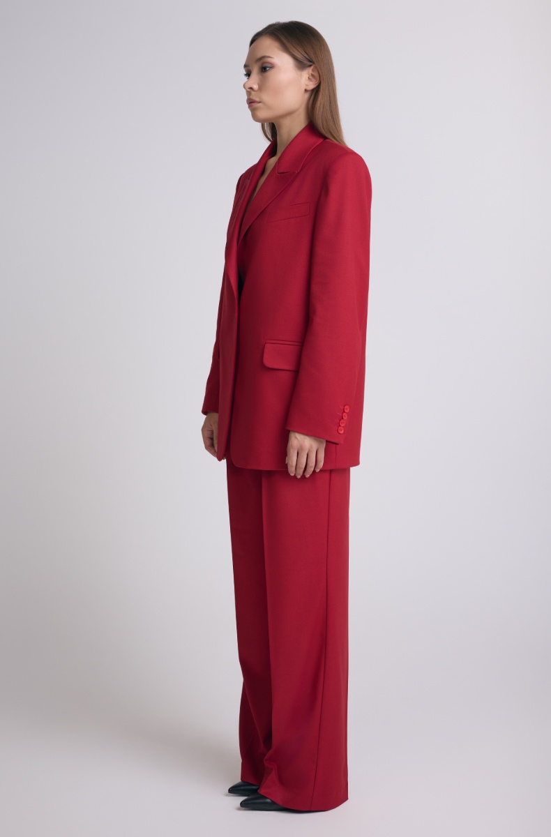 Palazzo trousers, burnt terracotta