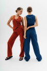 Fitted waistcoat, terracotta