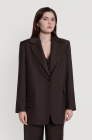 Oversized jacket, chestnut