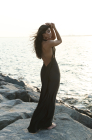 Train dress, black