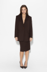 Pencil skirt, dark chocolate