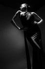 Train dress, black