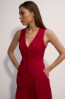 Palazzo trousers, red