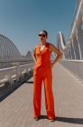Palazzo trousers, orange