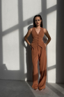 Fitted waistcoat, peach