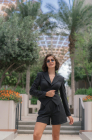 Corset blazer, dark grey