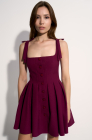 Office strap dress, malbec