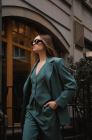 Palazzo trousers, green