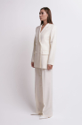 Palazzo trousers, ivory
