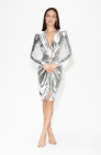 Evening dress, silver