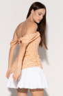 Corset dress, orange print