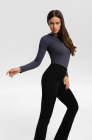 Ruched bust longsleeve top, graphite