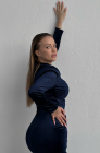 Velvet sheath dress, blue