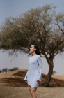 Dress, sky-blue
