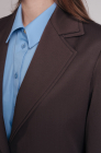 Oversized jacket, mahogany