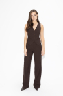 Palazzo trousers, dark chocolate