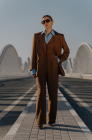 Palazzo trousers, walnut brown
