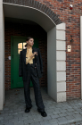 Fitted waistcoat, greige