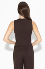 Fitted waistcoat, dark chocolate