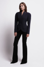 Semi-raglan tailored blazer, ink