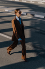 Oversized jacket, walnut brown