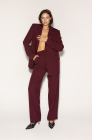 Palazzo trousers, deep cherry