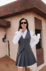 Fitted waistcoat, grey