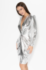 Evening dress, silver
