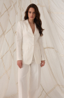 Fitted jacket, milk white