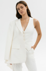Fitted waistcoat, milk white