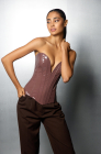 Patent corset, coffee
