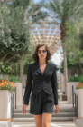 Corset blazer, dark grey
