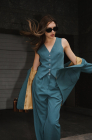 Palazzo trousers, green
