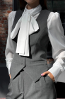 Bow detail blouse, ivory