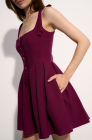 Office strap dress, malbec